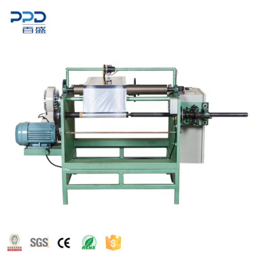 Small manual aluminum foil PVC stretch film making cutting machine